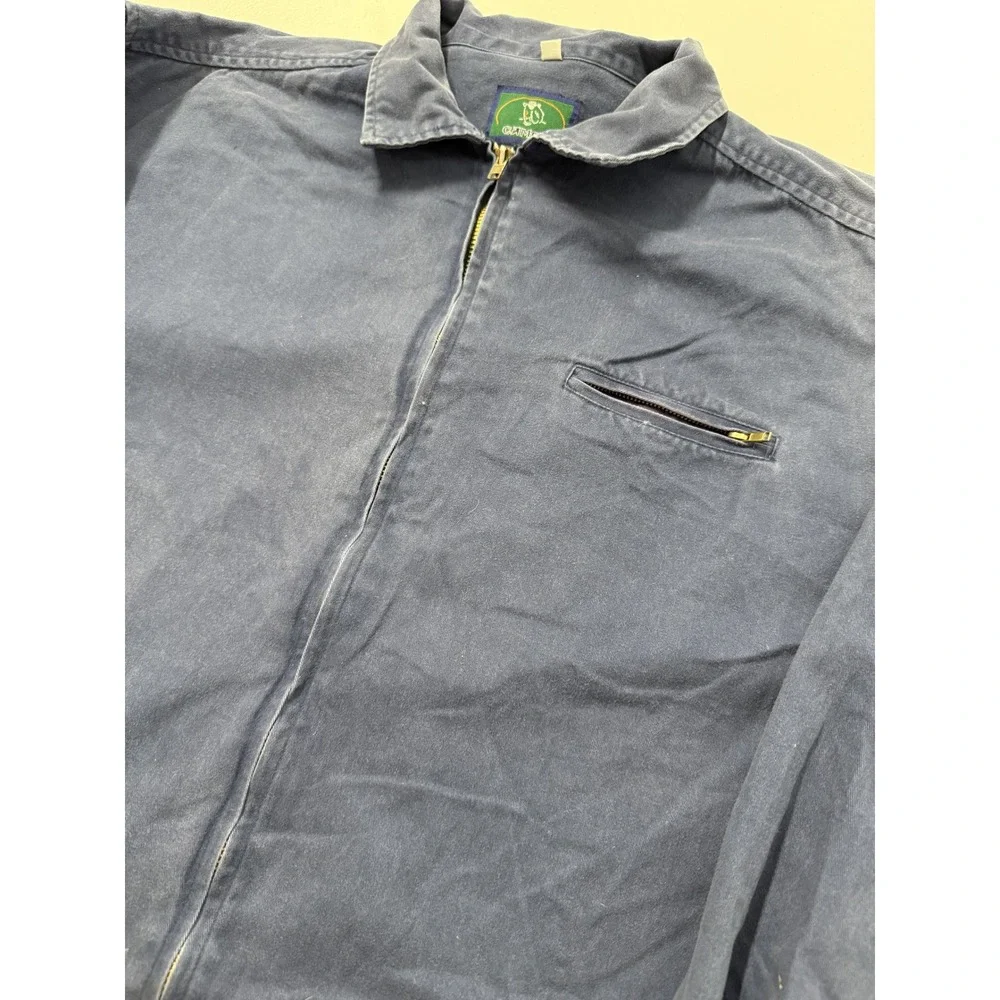 Vintage Camel Mens Full Zip harrington Jacket Workwear‎ Canvas Style Size xl